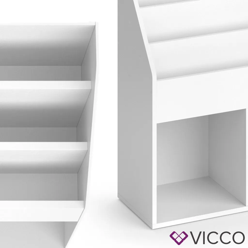 Vicco Kinderregal Luigi Weiß 72 X 79 X 30,7 Cm Holzwerkstoff – Bild 6