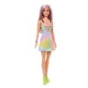 Barbie Fashionistas Puppe Im Freizeitkleid, Violette Strähnen, Für Kinder Von 3 Bis 8 Jahren