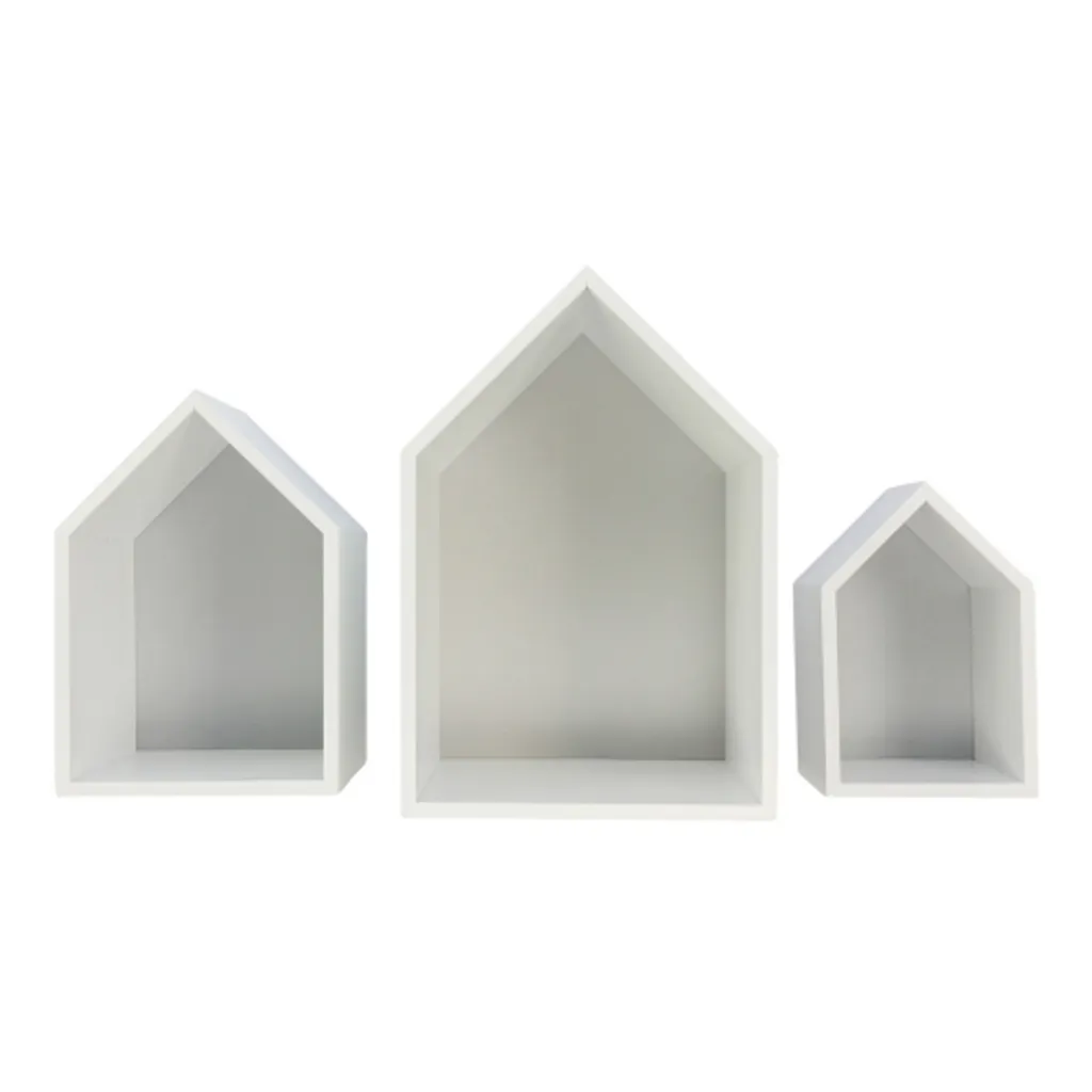 Puckdaddy Hausregal Elise In Grau 3er Set Dekorative Regale Im Haus Design Kinderzimmer Regal â Bild 3