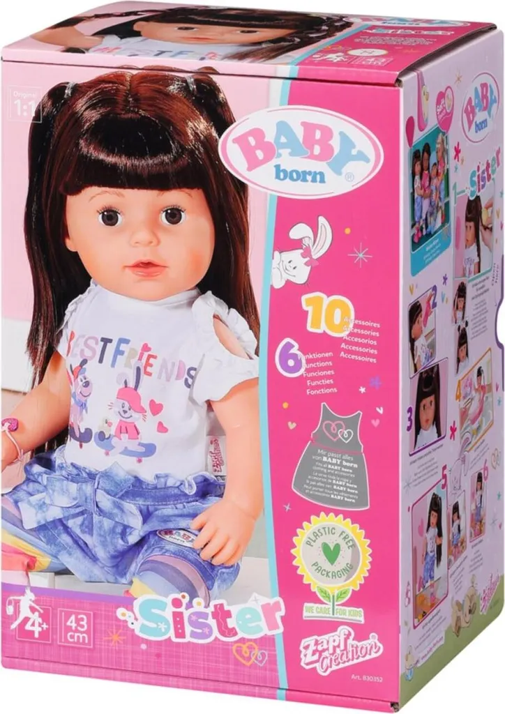 ZAPF CREATION Baby Born Sister Brunette 0 0 STK – Bild 8