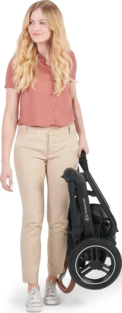 Kinderkraft Baby Kinderwagen B-TOUR 3in1, Hellgrau Kombikinderwagen Kinderwagen – Bild 4