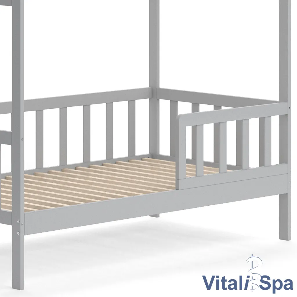 VitaliSpa Kinderbett Liz Grau 167 X 165 X 87 Cm Massivholz – Bild 6