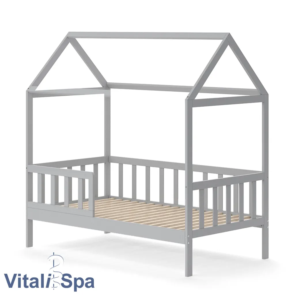 VitaliSpa Kinderbett Liz Grau 167 X 165 X 87 Cm Massivholz – Bild 2