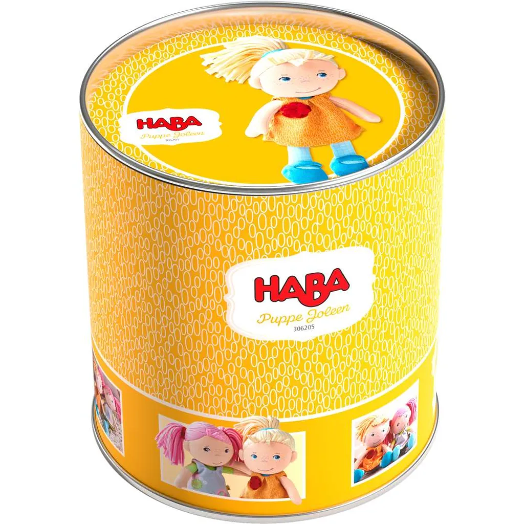 HABA Joleen 306205 Mit Namen Bestickt Baby Geschenk Zur Geburt Puppe Glücksbringer Kinder Stoffpuppe – Bild 4