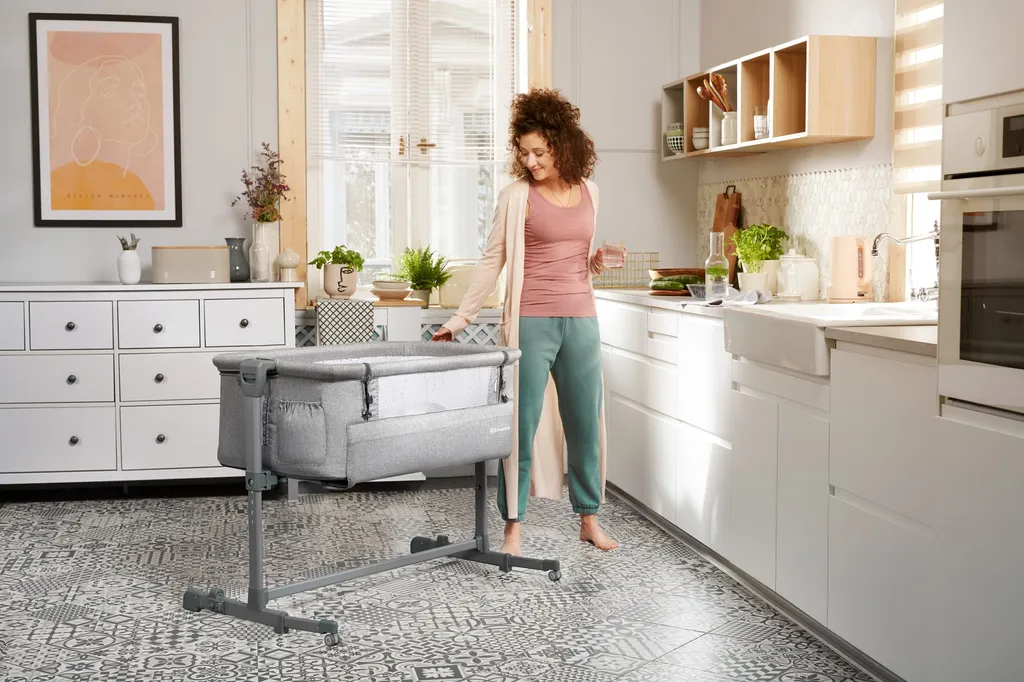 NESTE UP 3 In 1-Beistellbett Von Kinderkraft Beige – Bild 7