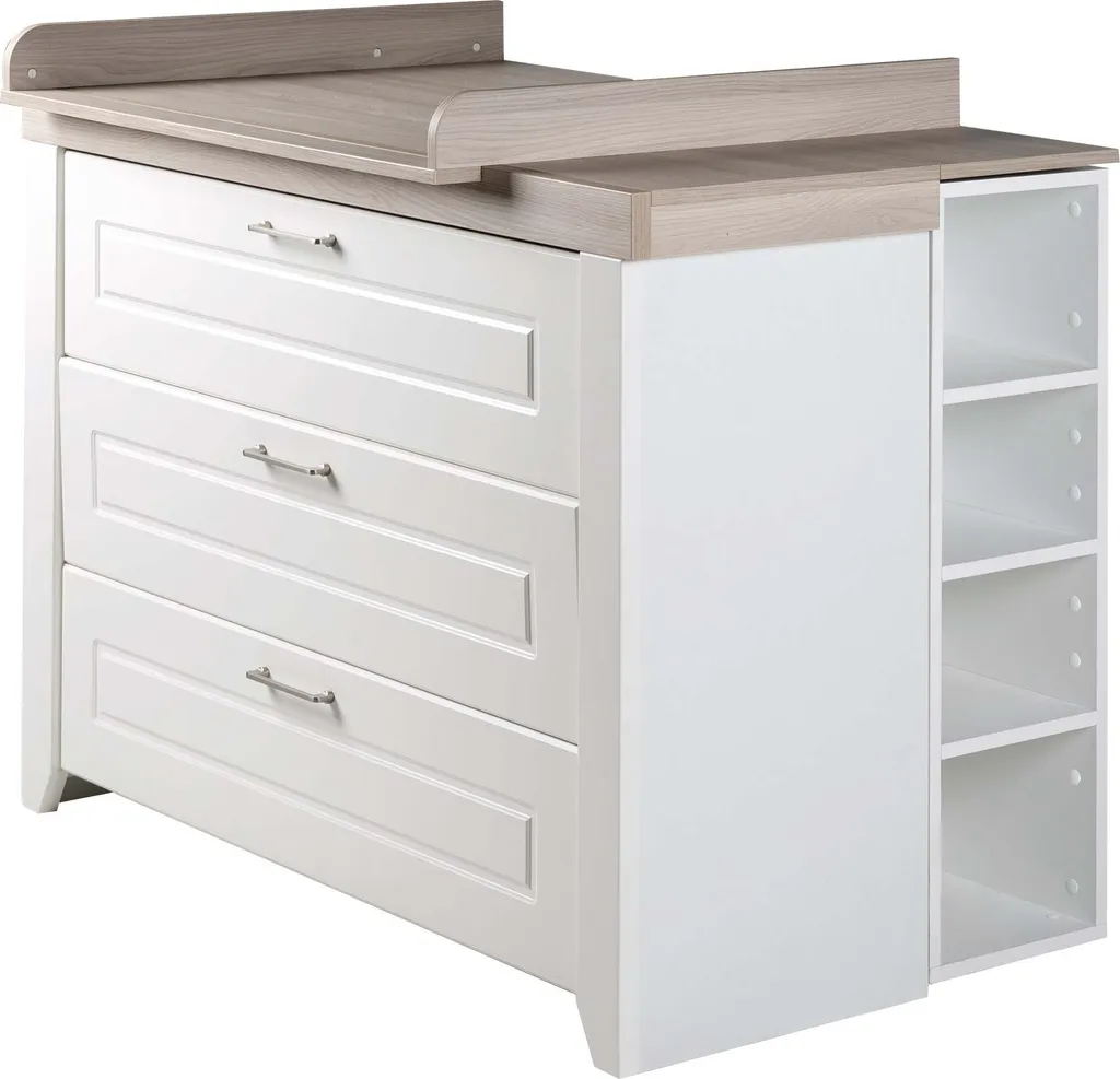 Roba Wickelkommode Mit Wickelansatz 'Felicia' Mit Soft-Close, 3 Schubladen, Wickelhöhe 90 Cm – Bild 4