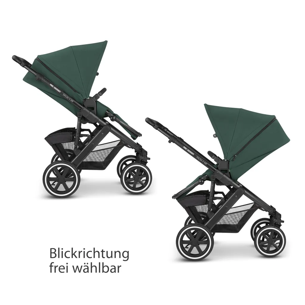 ABC Design Salsa 4 Air Kombikinderwagen Set - (G2) Kollektion 2023, Farbe Kinderwagen:Basil â Bild 9