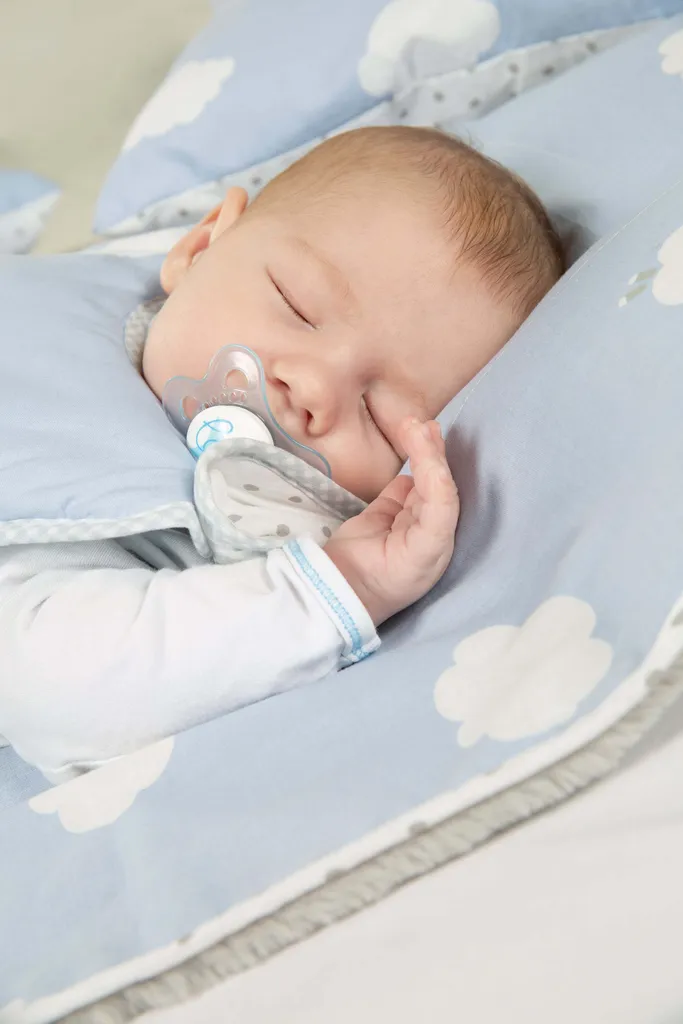 Roba Schlafsack, 90cm, Ganzjahres Babyschlafsack, Atmungsaktive Baumwolle, 'Kleine Wolke Blau' â Bild 5