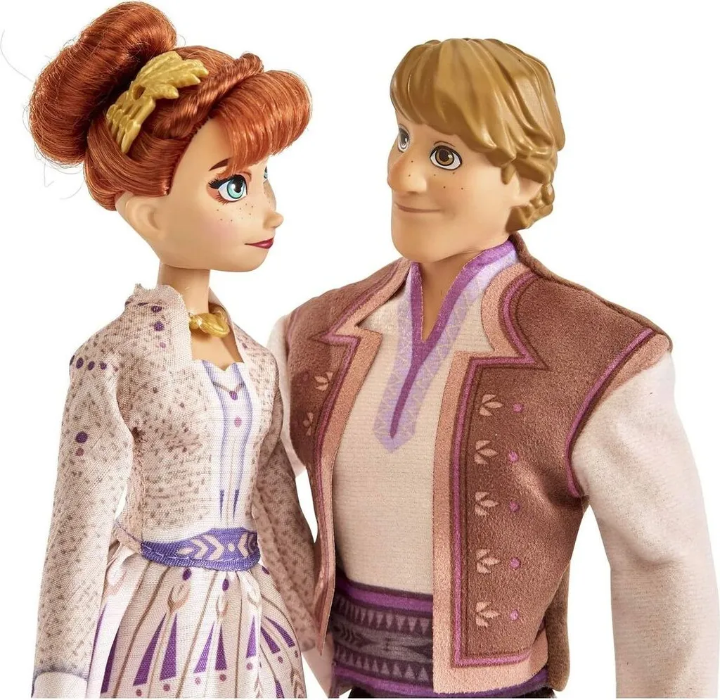 Hasbro E5502 Disney Frozen 2 Eiskönigin Anna & Kristoff Prinzessin Puppe Set Neu – Bild 3