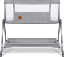 Lionelo Luna Ein Tragbares Beistellbett Mit Einer Matratze, Reisebett, Von Neugeboren Bis 9 Kg, In Der Höhe Und Der Neigung Verstellbar, 4 Rädern Mit Bremse, Befestigung Zum Elternbett