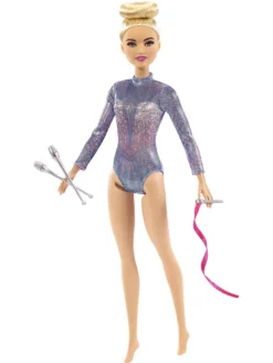 MATTEL GTN65 Barbie Rhythmische Sport-Gymnastik Puppe, Anziehpuppe