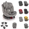 Lorelli Kindersitz Lyra Isofix Gruppe 0+/1/2/3 (0 - 36 Kg) Kissen, 5-Punkt-Gurt Grau