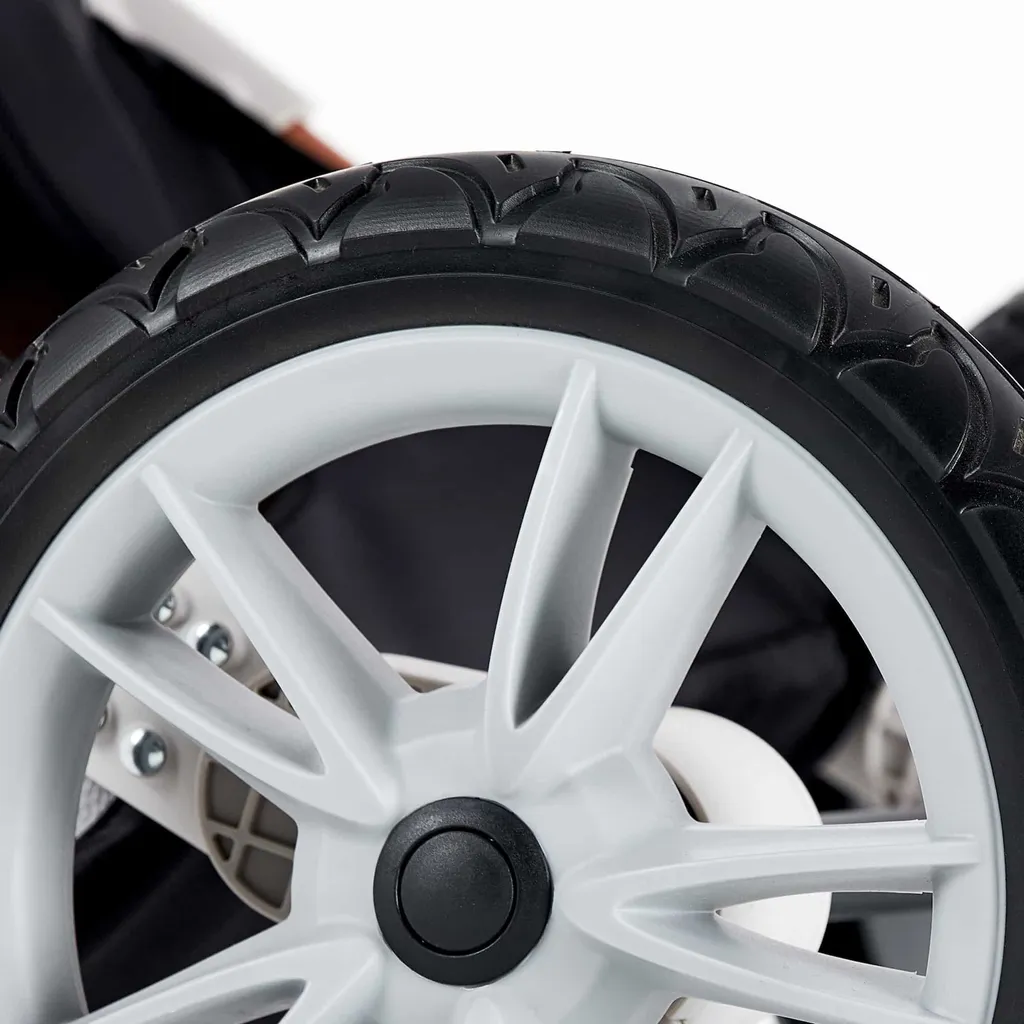 Daliya® TURNIYO 360° Premium 2in1 Kinderwagen Mit Sportsitz & Babywanne Buggy Kombikinderwagen (Braun Mit Motiv) – Bild 4