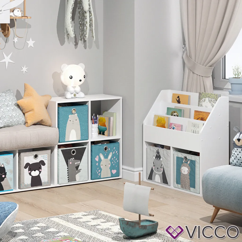Vicco Kinderregal Luigi Weiß 72 X 79 X 30,7 Cm Holzwerkstoff – Bild 4