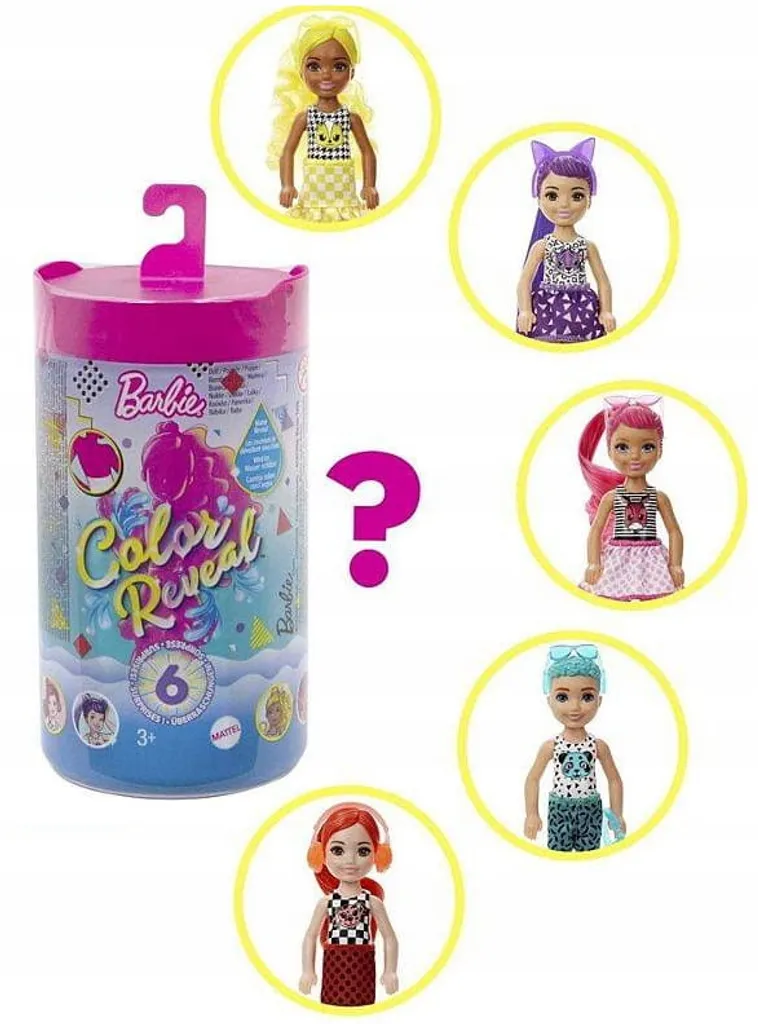 Mattel GWC60; GTL89 - Barbie Color Reveal Chelsea Mono Mix Puppe #5 â Bild 9