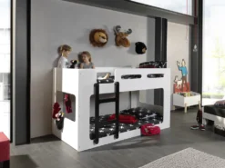 Vipack - Luca Halbhohes Bett 90 X 200 Cm Liegefläche, Weiß