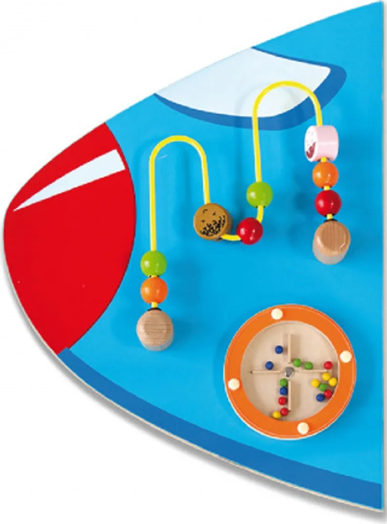 Wandspiel Flugzeug Junior 180 Cm Holz Blau 5-teilig – Bild 2