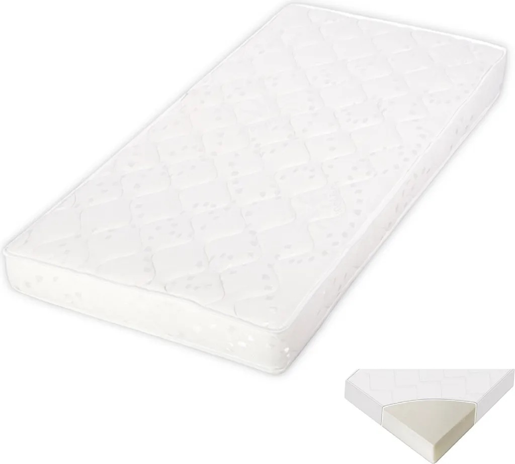 Lorelli Babybett Matratze Sweet Dream 110 X 62 X 10 Cm Schonbezug Waschbar Weiss