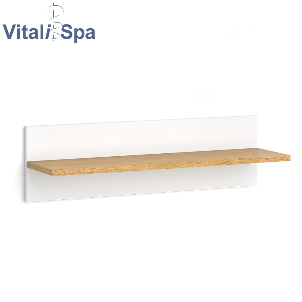 VitaliSpa Wandregal Hängeregal Ablageregal Malia Weiß Eiche Modern 70x20 Cm Kinderzimmer Regal Babyzimmerregal Kindermöbel Babymöbel Ablage Aufbewahrung – Bild 2