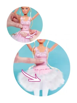 SIMBA TOYs Simba Spielwaren Steffi LOVE Dancing Ballerinas, 29 Cm Ankleidepuppen Puppen Ankleidepuppen