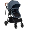 VidaXL 2-in-1 Kinderwagen Marineblau Und Schwarz Stahl