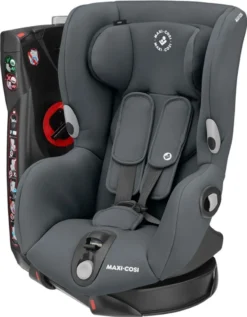 Maxi-Cosi Axiss Kindersitz, 180° Drehbarer Kleinkind Gruppe 1 Autositz (ca. 9-18 Kg) Wächst Mit Dem Kind Und Inkl. 8 Sitzpositionen, Nutzbar Ab Ca. 9 Monate Bis Ca. 4 Jahre, Authentic Graphite, Grau