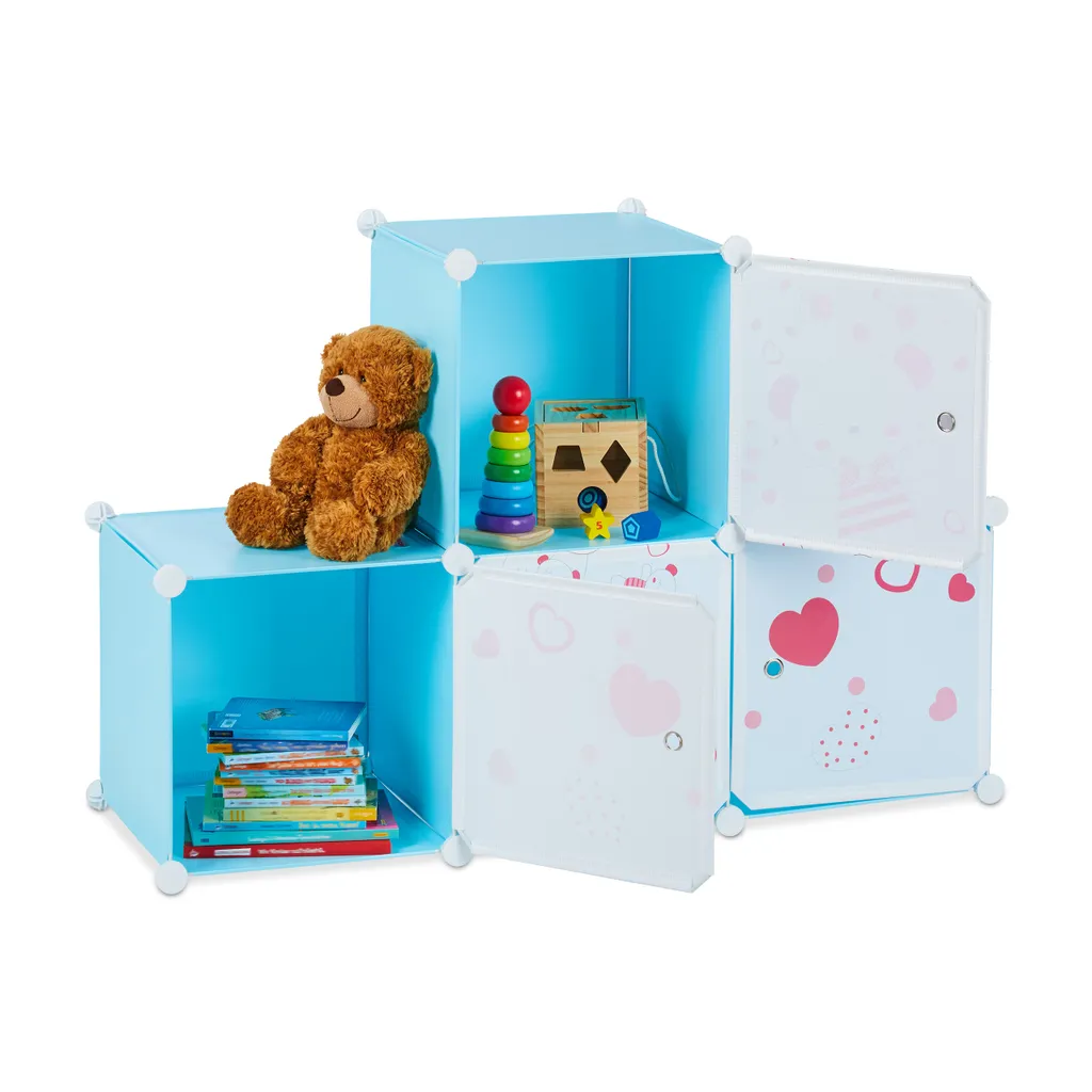 Relaxdays Spielregal Für Kinder Zum Stecken – Bild 3