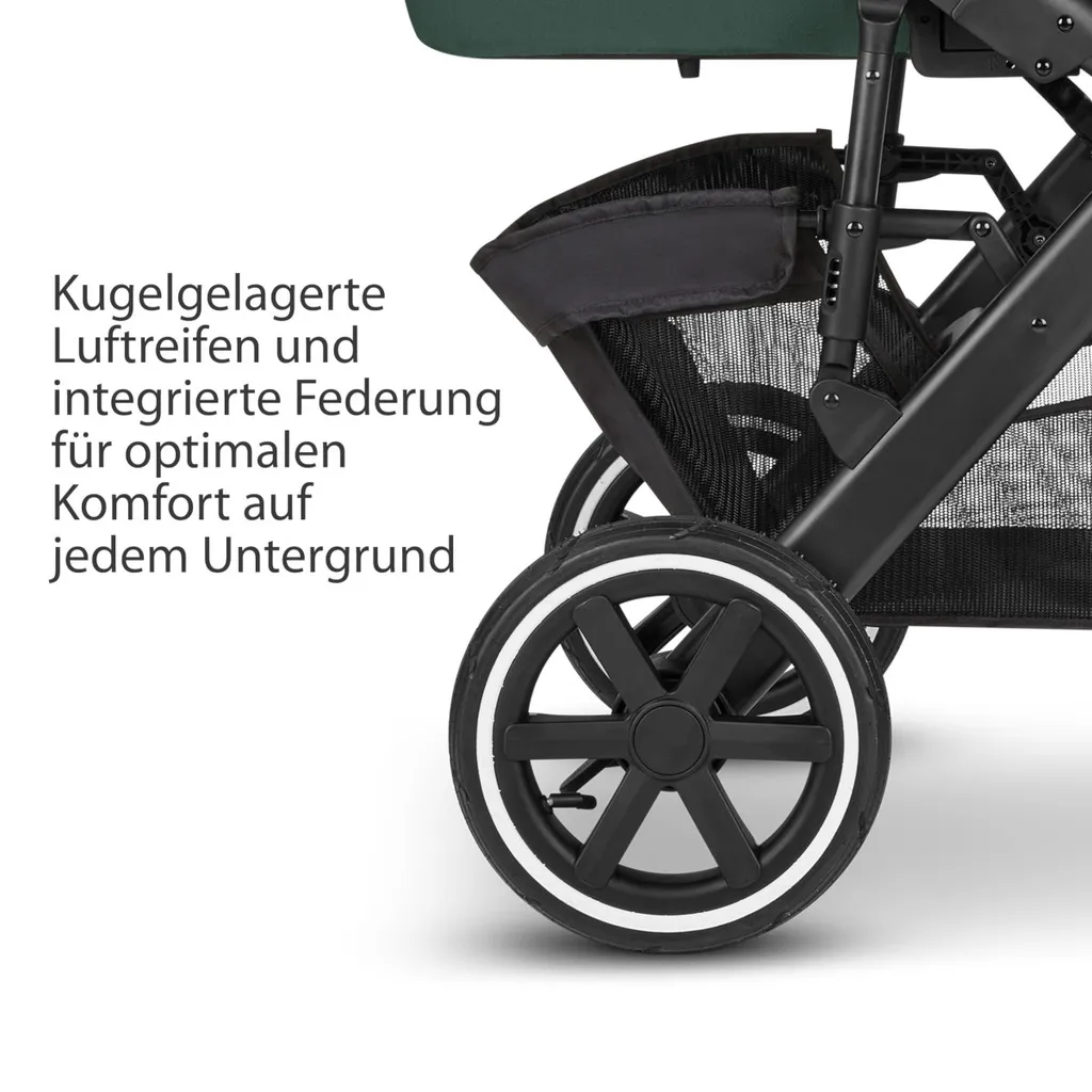 ABC Design Salsa 4 Air Kombikinderwagen Set - (G2) Kollektion 2023, Farbe Kinderwagen:Basil â Bild 10