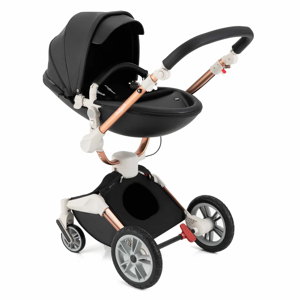 Daliya® TURNIYO 360° Premium 2in1 Kinderwagen Mit Sportsitz & Babywanne Buggy Kombikinderwagen (Schwarz) – Bild 18