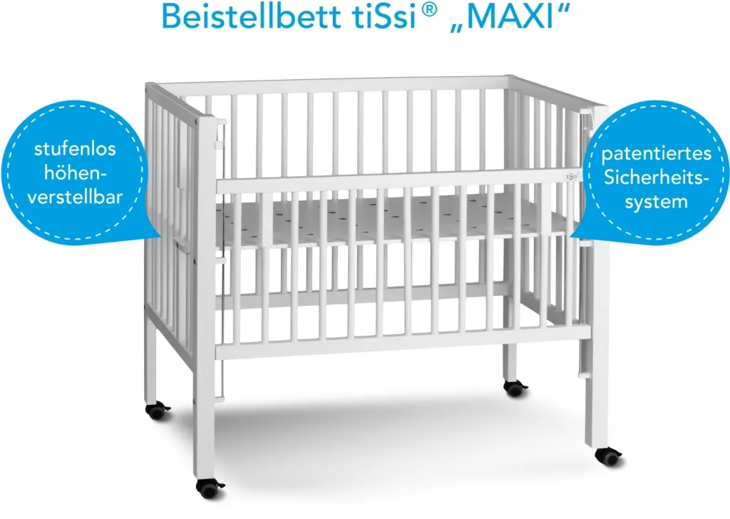 TiSsi Kinderbett MAXI Boxspring 95x56x96 Cm Weiß – Bild 2