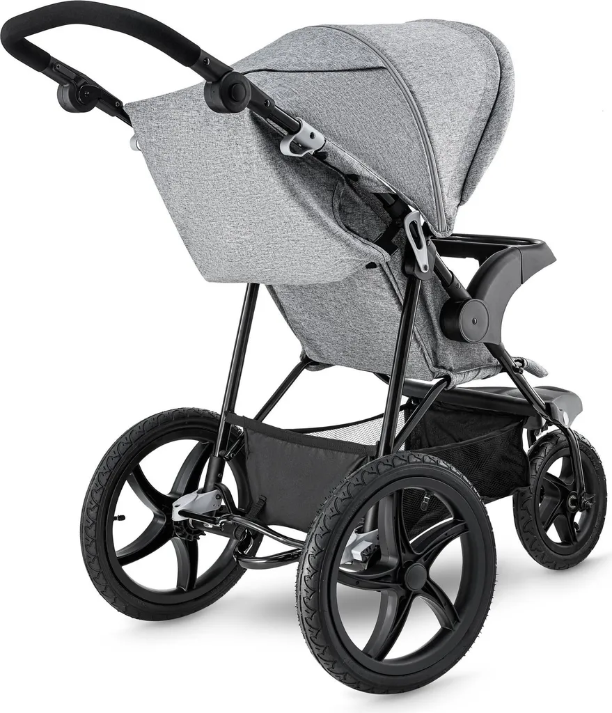 Babyjogger MOUNTAIN Kinderwagen Buggy Mit Liegeposition Bis Ca. 15kg Leichter Kindersportwagen Zusammenklappbar In Grau â Bild 9