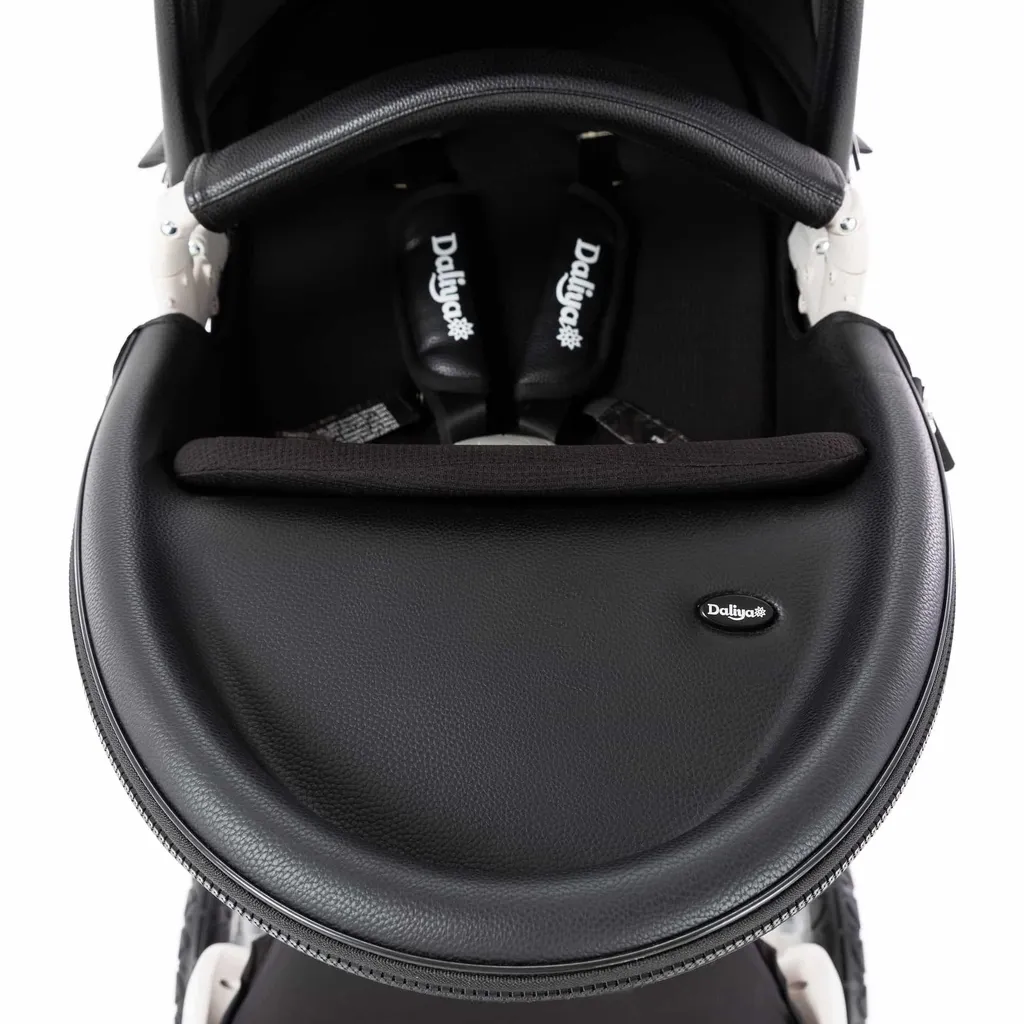 Daliya® TURNIYO 360° Premium 2in1 Kinderwagen Mit Sportsitz & Babywanne Buggy Kombikinderwagen (Schwarz) – Bild 10