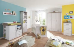 Luca Wickelkommode Inkl. Aufsatz Pinie Weiß / Trüffel