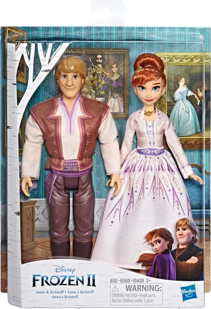 Hasbro E5502 Disney Frozen 2 Eiskönigin Anna & Kristoff Prinzessin Puppe Set Neu