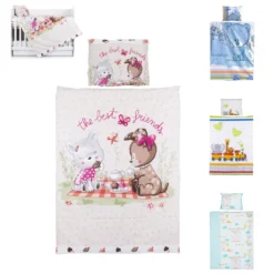 Chipolino 5-teiliges Bettwäsche Set, Decke 95 X 125 Cm Kissen 35 X 45 Cm Rosa