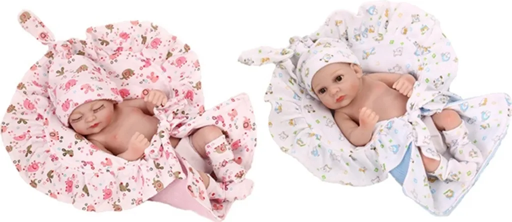 27cm Reborn Baby Lebensechte Babys Weich Silikon Baby Dolls Naturgetreue Niedlich Junge Puppe â Bild 2