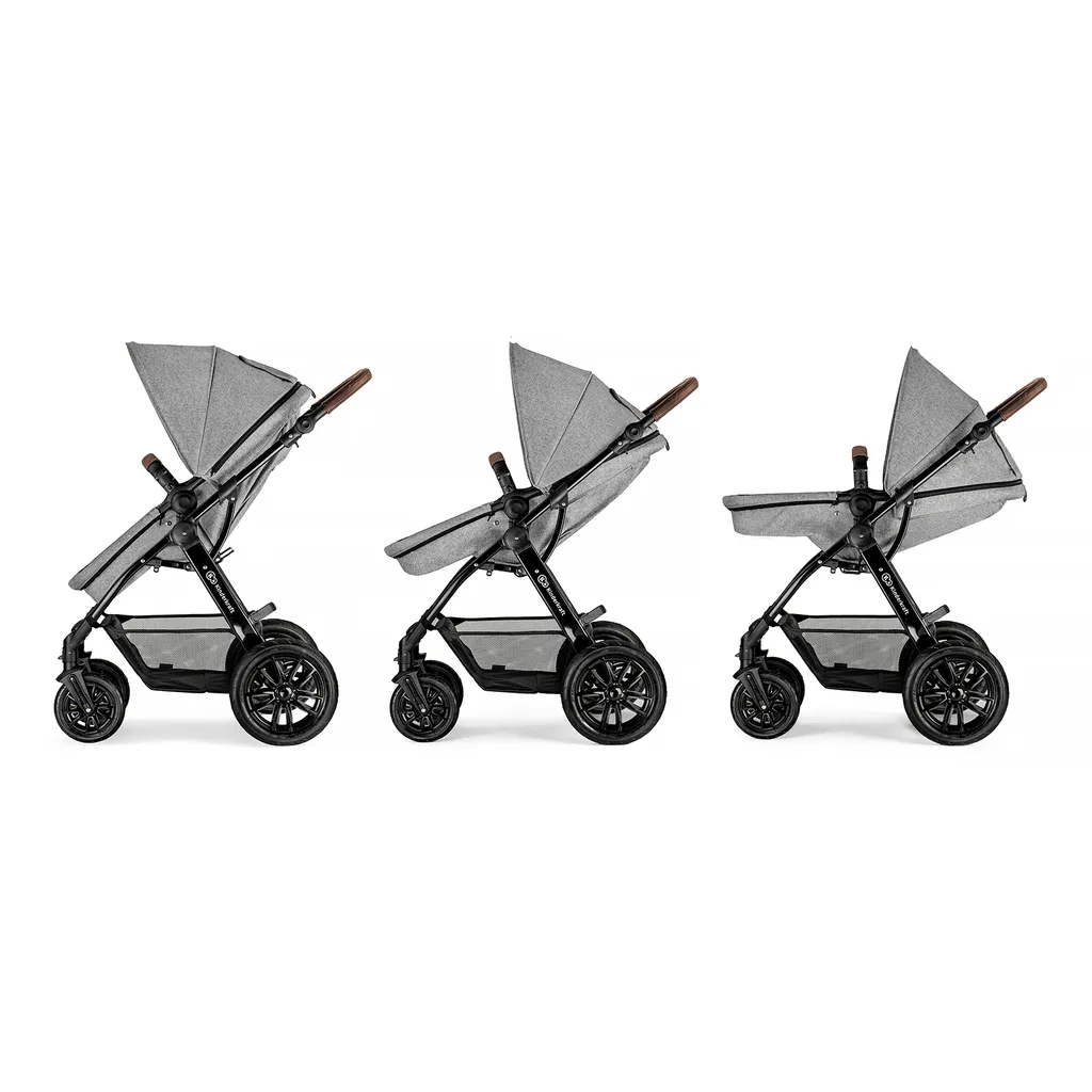 Kinderkraft Funktionaler 3in1-Kinderwagen MOOV Graumelange – Bild 8