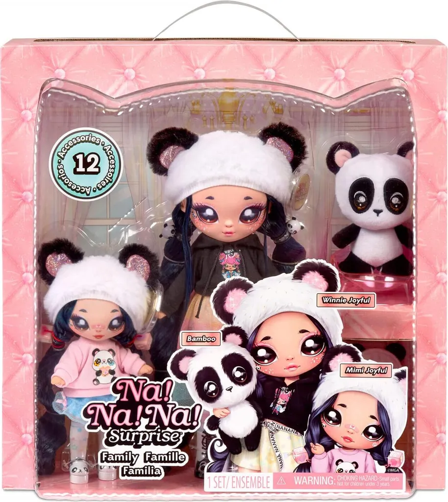 MGA Entertainment 575979EUC Na! Na! Na! Surprise Family - Panda Family – Bild 2