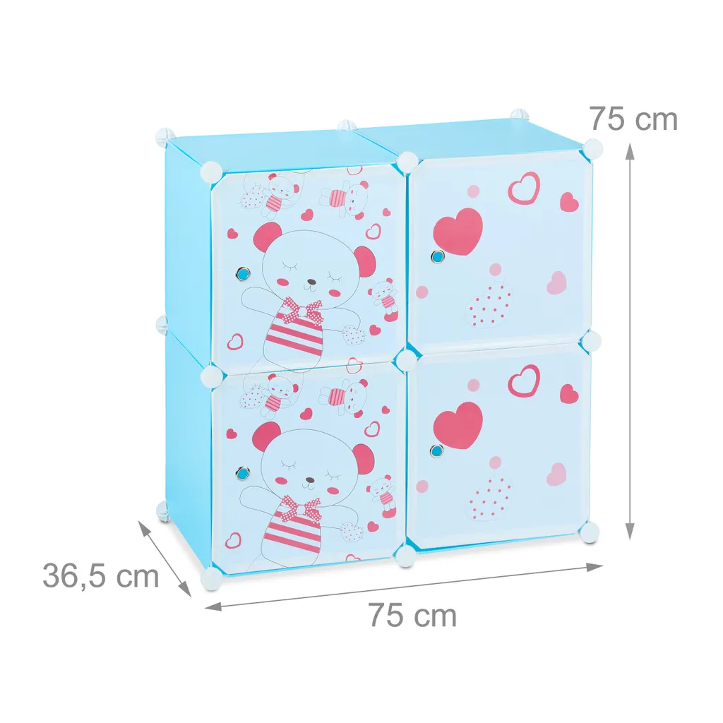 Relaxdays Spielregal Für Kinder Zum Stecken – Bild 4