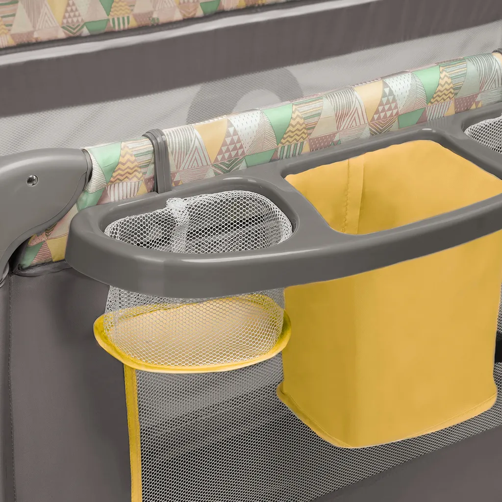 Lionelo Sven Plus In GELB Kinder Baby Reisebett Mit Wickeltisch Kinderbett Babybett Balachin Moskitonetz Urlaub Reise Laufstall Wickelauflage Spieluhr â Bild 12