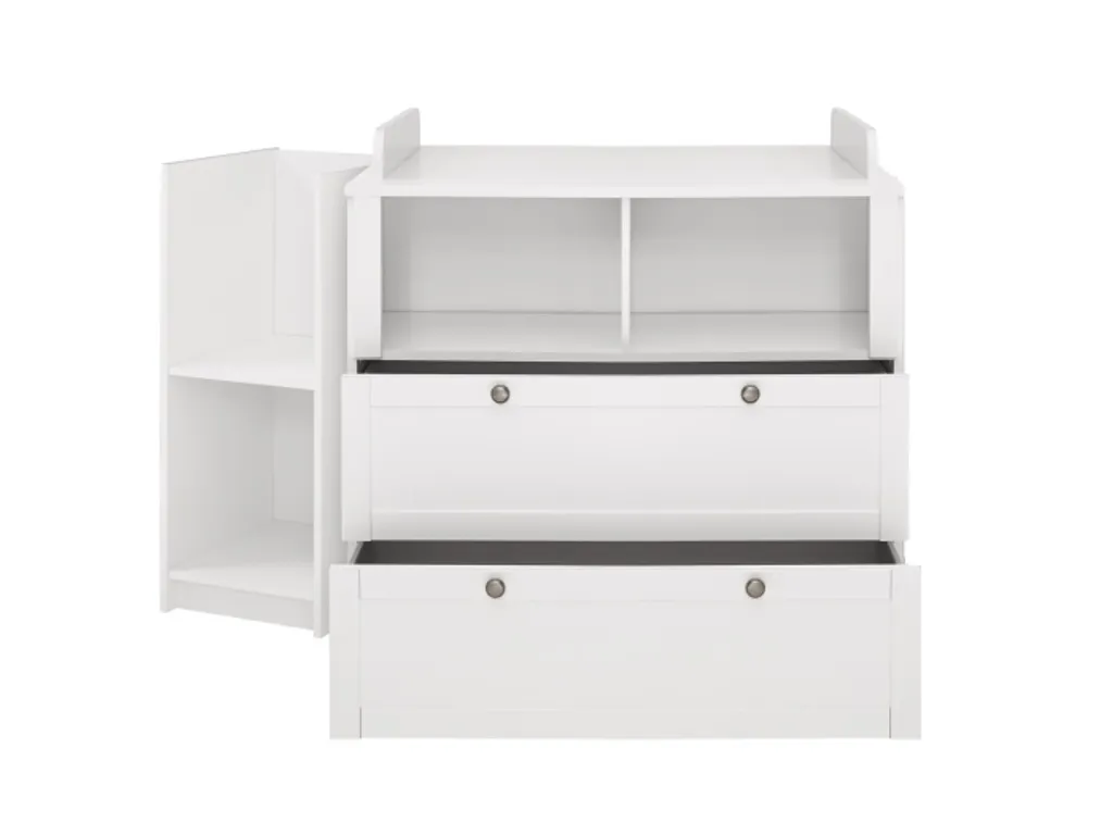 Babyzimmer Landhaus In Weiß 8 Teiliges Komplett Set Mit Soft Close Und Babybettmatratze Babyzimmermöbel Komplett, Komplett Babyzimmer – Bild 4