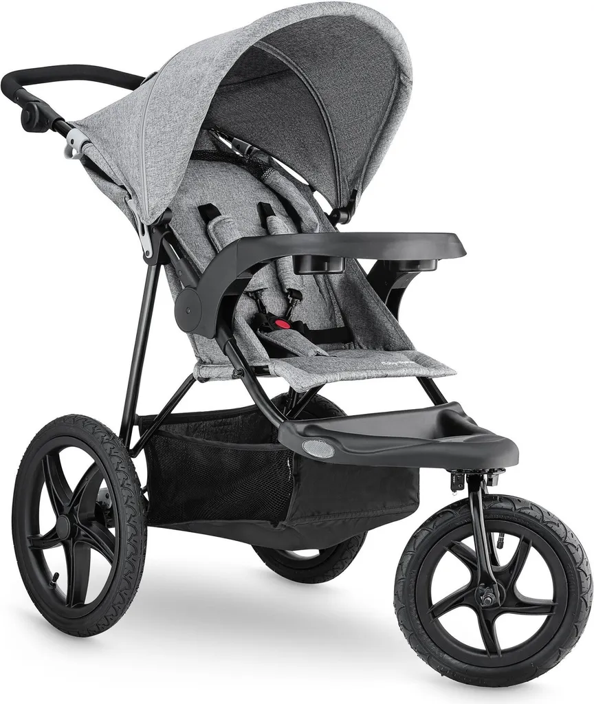 Babyjogger MOUNTAIN Kinderwagen Buggy Mit Liegeposition Bis Ca. 15kg Leichter Kindersportwagen Zusammenklappbar In Grau â Bild 10