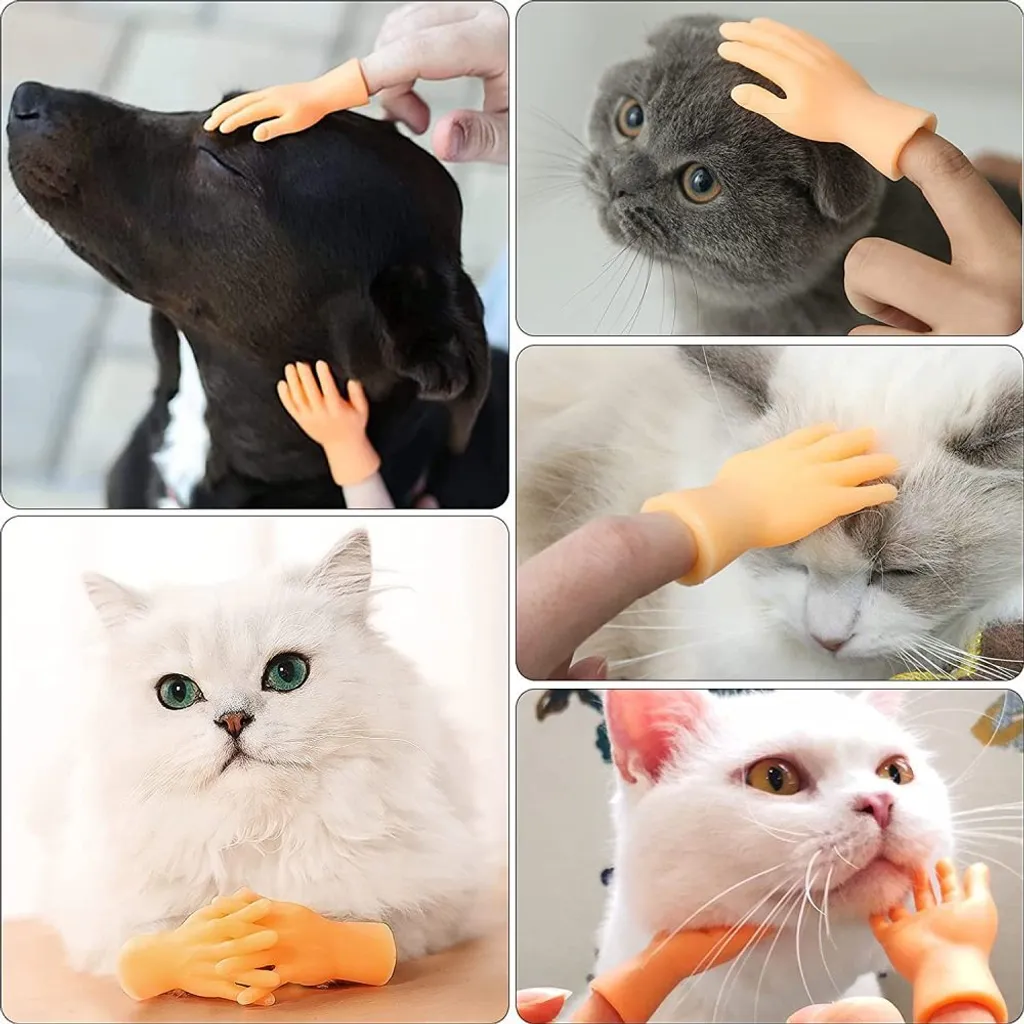 6 Stück Kleine Hände Fingerpuppen Set Fingerhände Magisches Spielzeug Lustiges Spielzeug Geburtstagsparty Spielparty – Bild 4