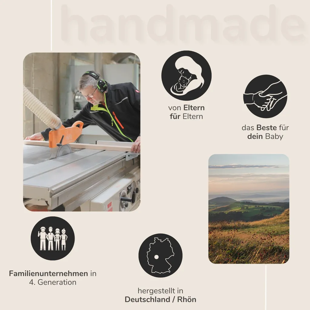 Sämann Laufgitter Basic 75x100 Cm Mit Matratze, Grau – Bild 3