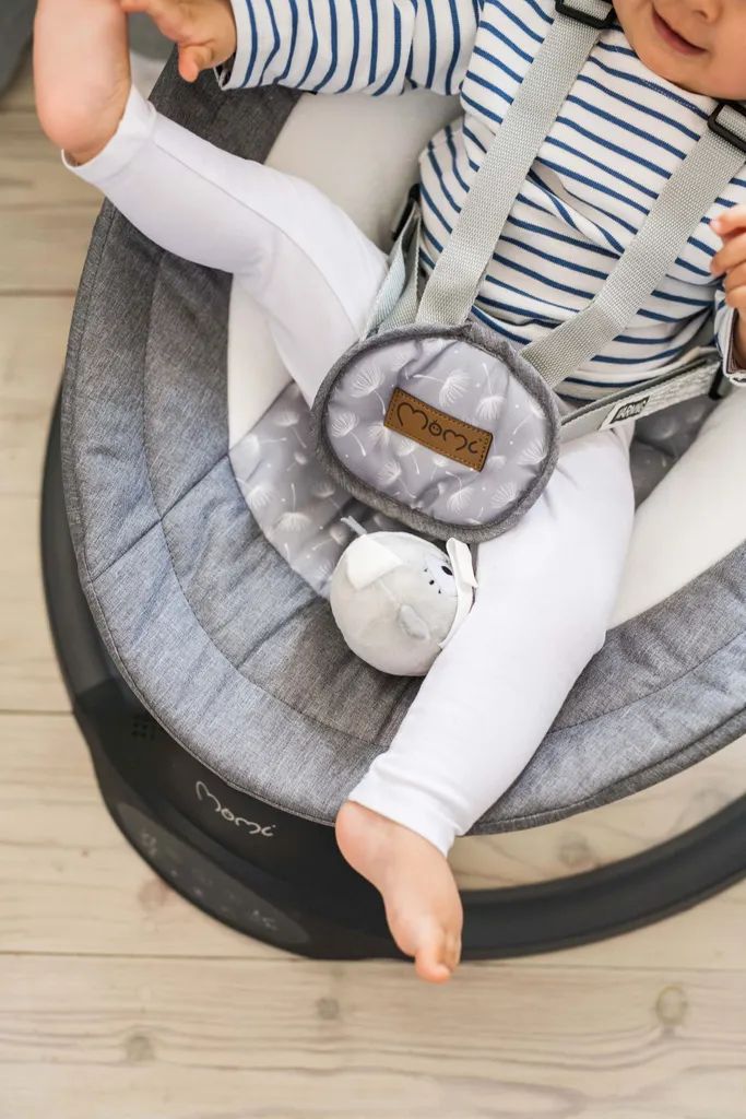 Babywippe Baby Schaukelstuhl Mit 5 Schwingungsamplituden Musik Timing Und Bluetoothfunktion Momi LAMI – Bild 11