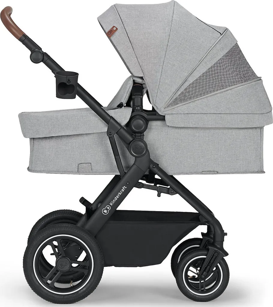 Kinderkraft Baby Kinderwagen B-TOUR 3in1, Hellgrau Kombikinderwagen Kinderwagen – Bild 9