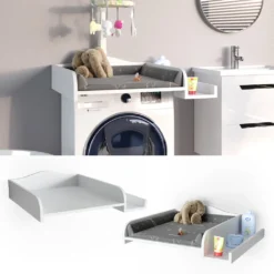 Vicco Wickelaufsatz Mit Ablage Für Die Waschmaschine