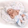 27cm Reborn Baby Lebensechte Babys Weich Silikon Baby Dolls Naturgetreue Niedlich Junge Puppe