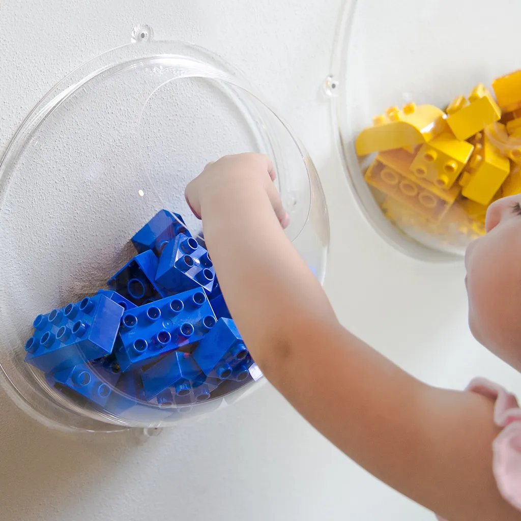 HMF 46632-22 Wandregal Acrylhalbkugel, Hängedisplay, Ø 32 Cm, Transparent – Bild 2