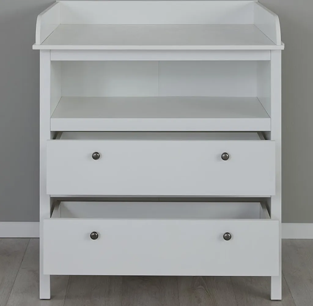 Trendteam Babyzimmer Wickelkommode Ole/Emma Weiß Melamin/WeißNachbildung 90 X 104 X 78 Cm – Bild 2